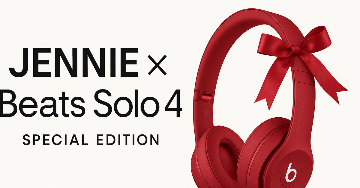 Beats Solo 4 JENNIE Special Edition Red