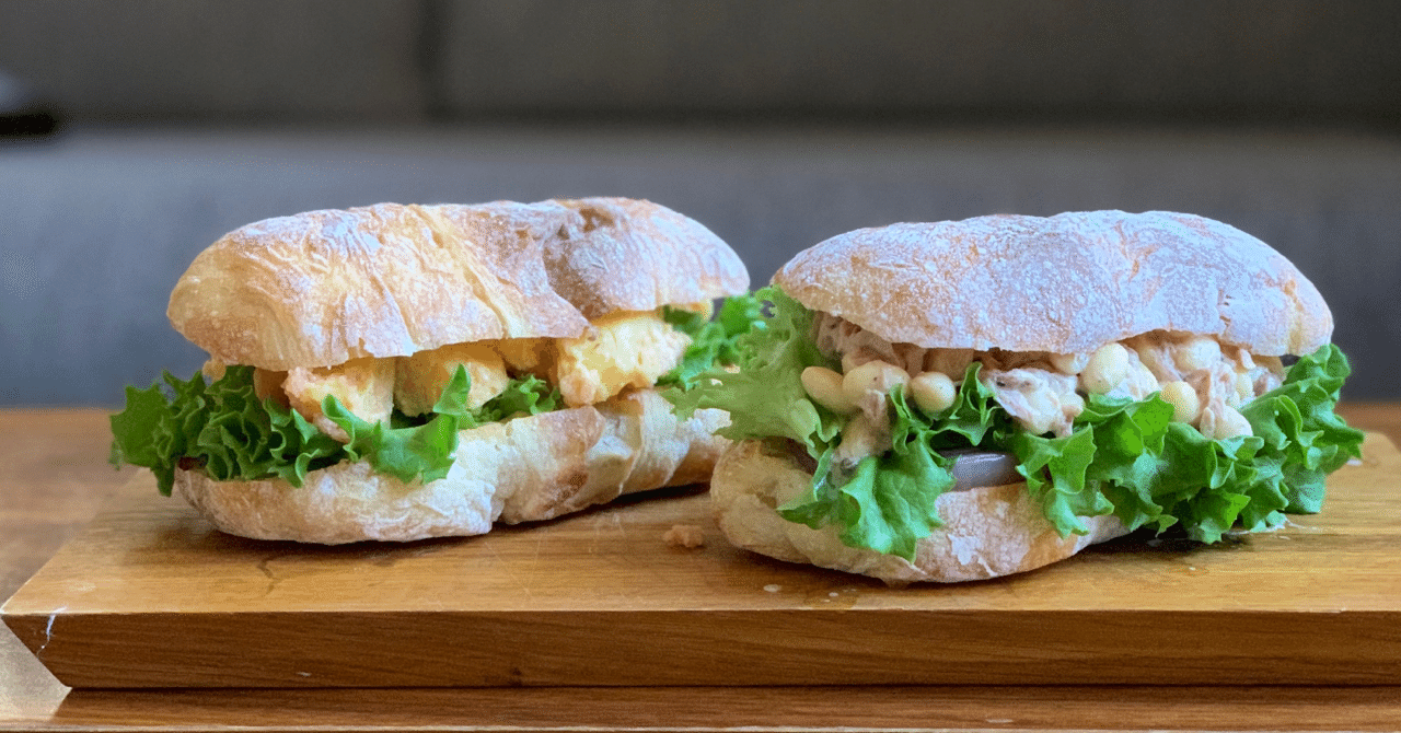 軽い美味しさ ２種類のチャバタサンド みずのさちこ Note