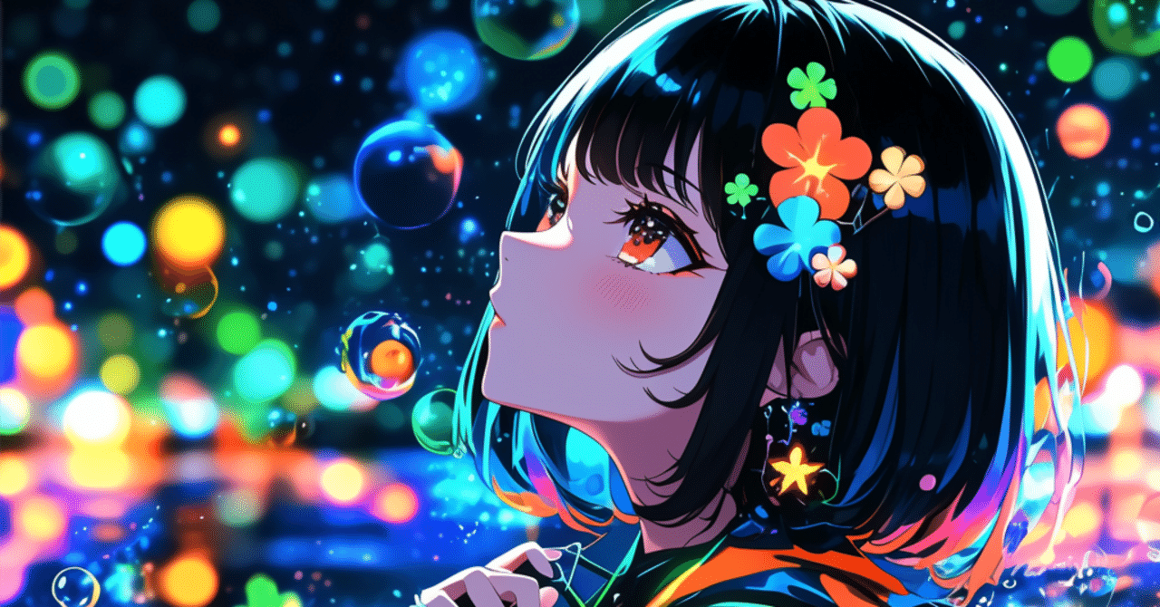 きらきらの夜の街_Midnight Neon Art Part2｜AIイラスト｜Kinu_AIイラスト