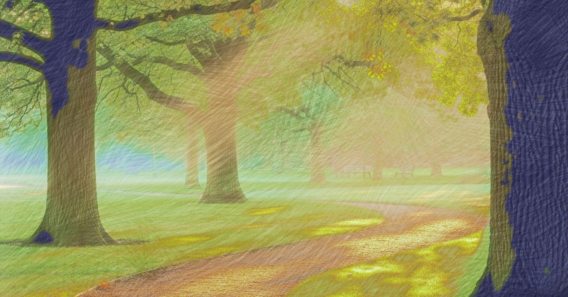 自作の色鉛筆画、メロディー｜流離人