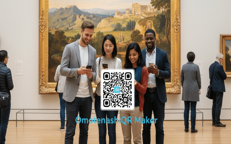 美術館の多言語QR展示案内