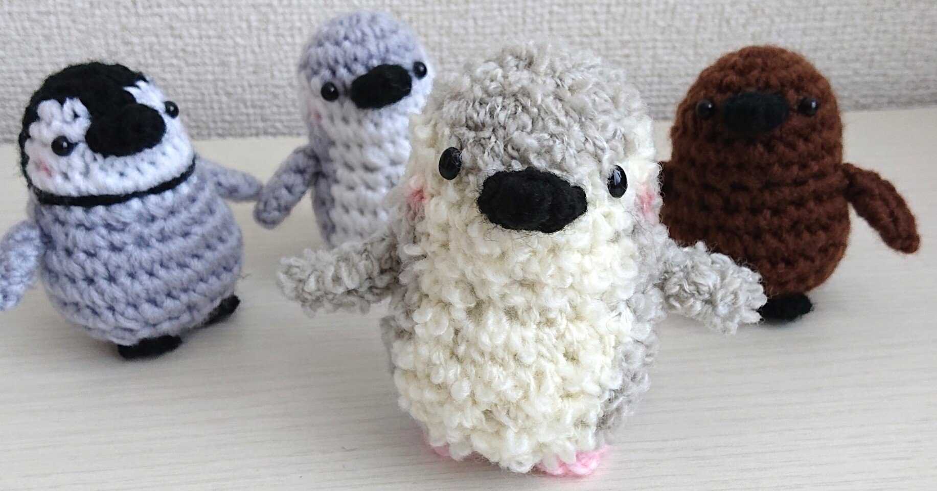 あみぐるみでペン活☆もふモコペンギン誕生✨🐧✨｜まいぱんだ