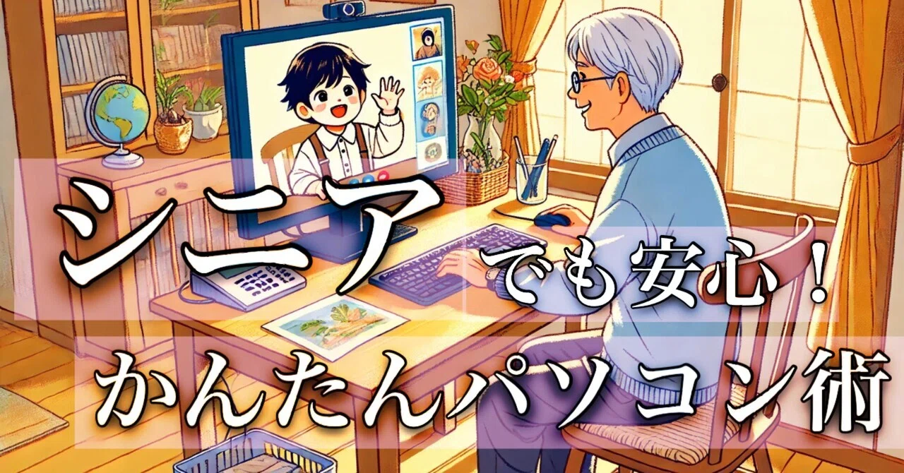 シニア向けパソコン操作入門｜基本から安心活用まで徹底解説｜クロウ｜影でサポートする男