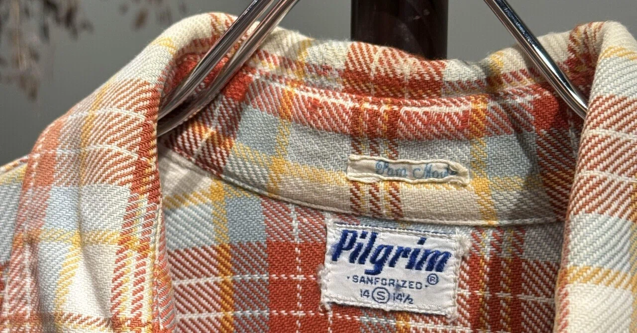 50S ピルグリム ヴィンテージネルシャツ マチ付き 50s～60s PILGRIM 