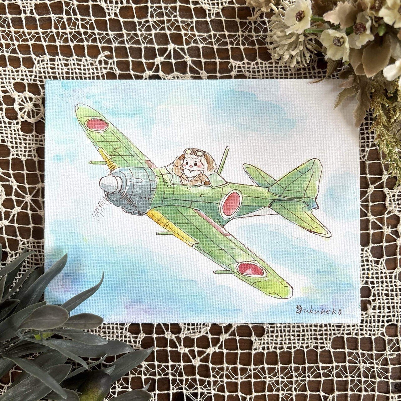 水彩画】 「1945」｜雫猫(シズクネコ)/水彩画家