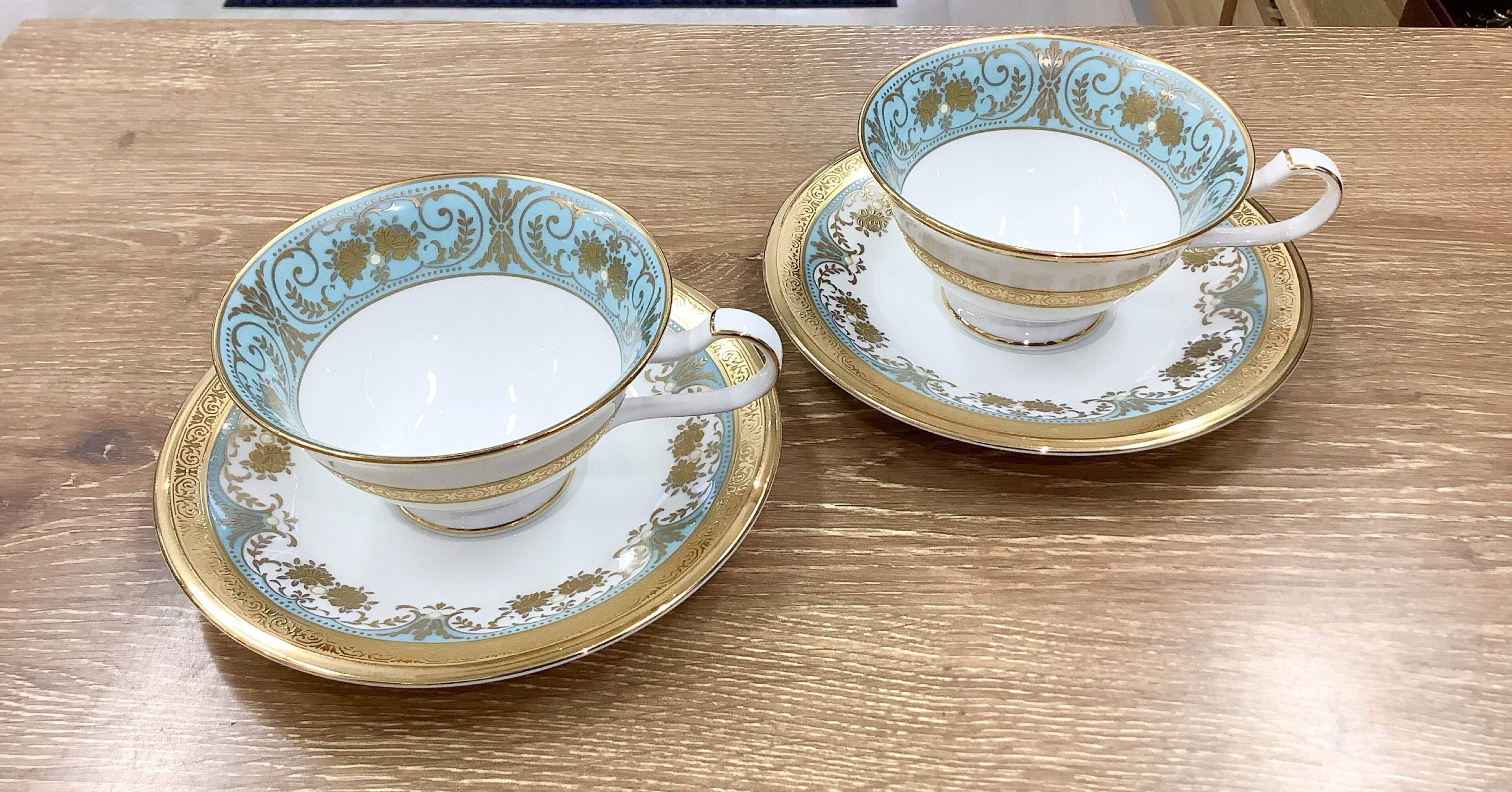 ジョージアンターコイズ ノリタケ大皿2枚 ジョージアンターコイズ ノリタケ大皿2枚 ジョージアンターコイズ