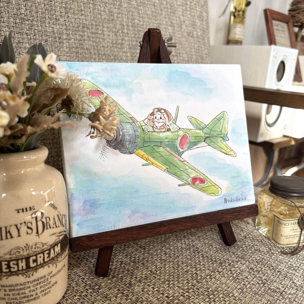 水彩画】 「1945」｜雫猫(シズクネコ)/水彩画家