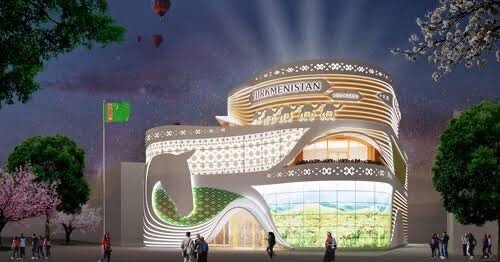 🌟 万博2日目⑤・入国世界最高難度？！トルクメニスタンパビリオンへ