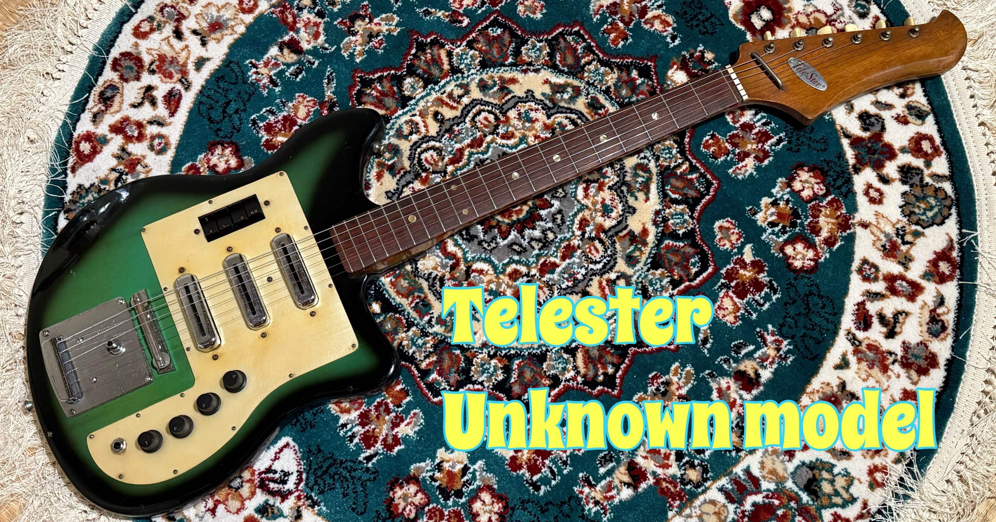Telester Unknown bizzare guitar 1965 (Teisco,Kawai,Regina,Goldmax