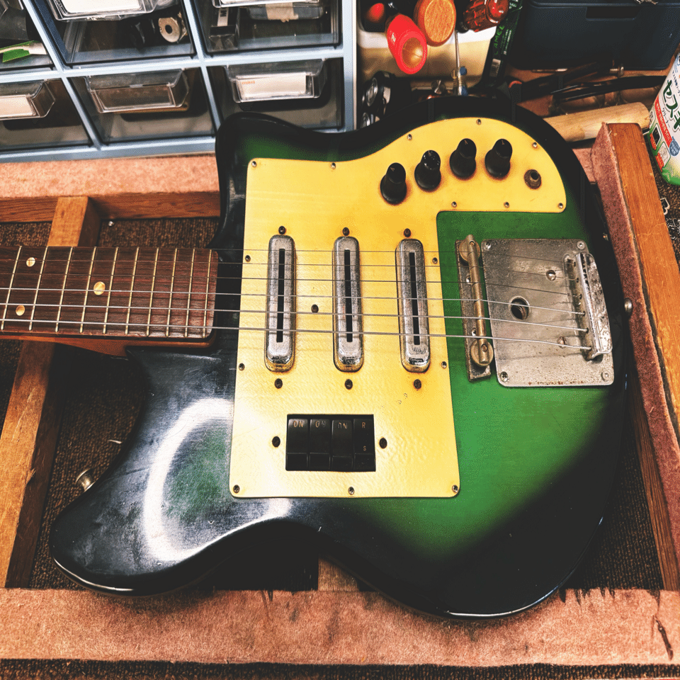 Telester Unknown bizzare guitar 1965 (Teisco,Kawai,Regina,Goldmax
