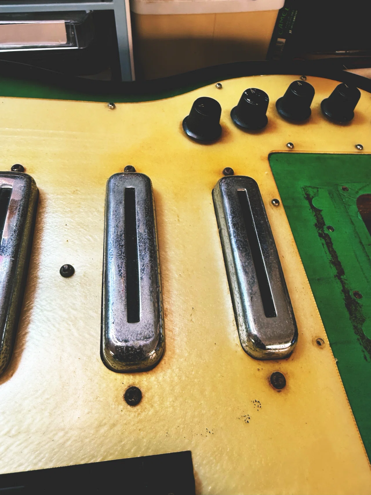 Telester Unknown bizzare guitar 1965 (Teisco,Kawai,Regina,Goldmax