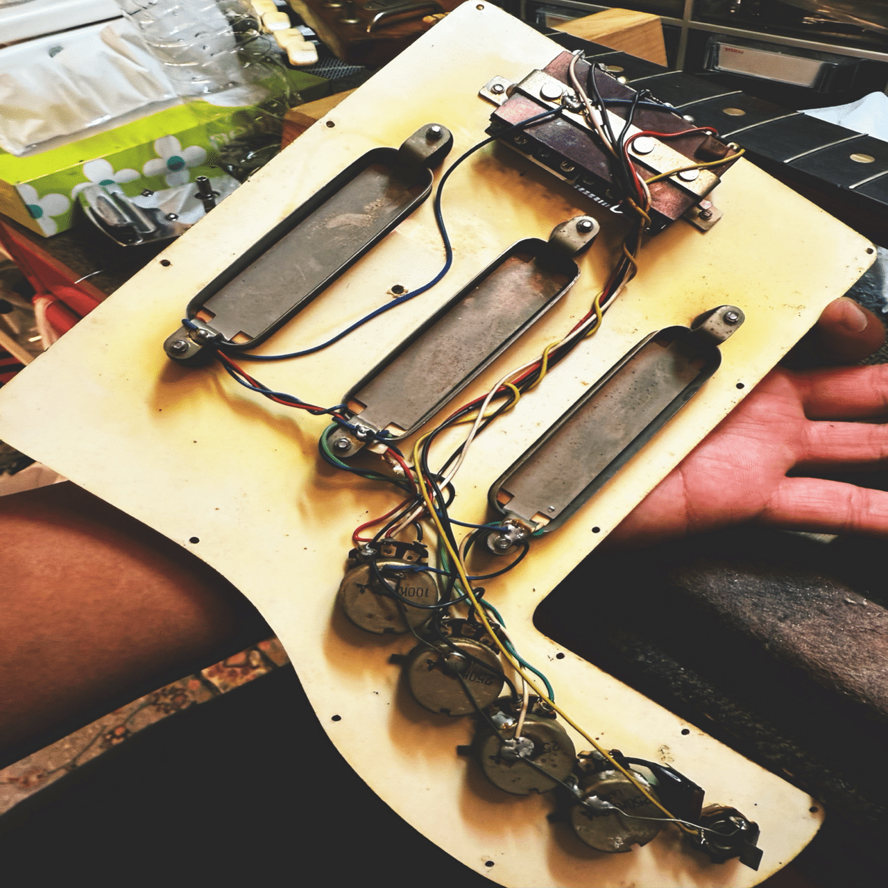 Telester Unknown bizzare guitar 1965 (Teisco,Kawai,Regina,Goldmax