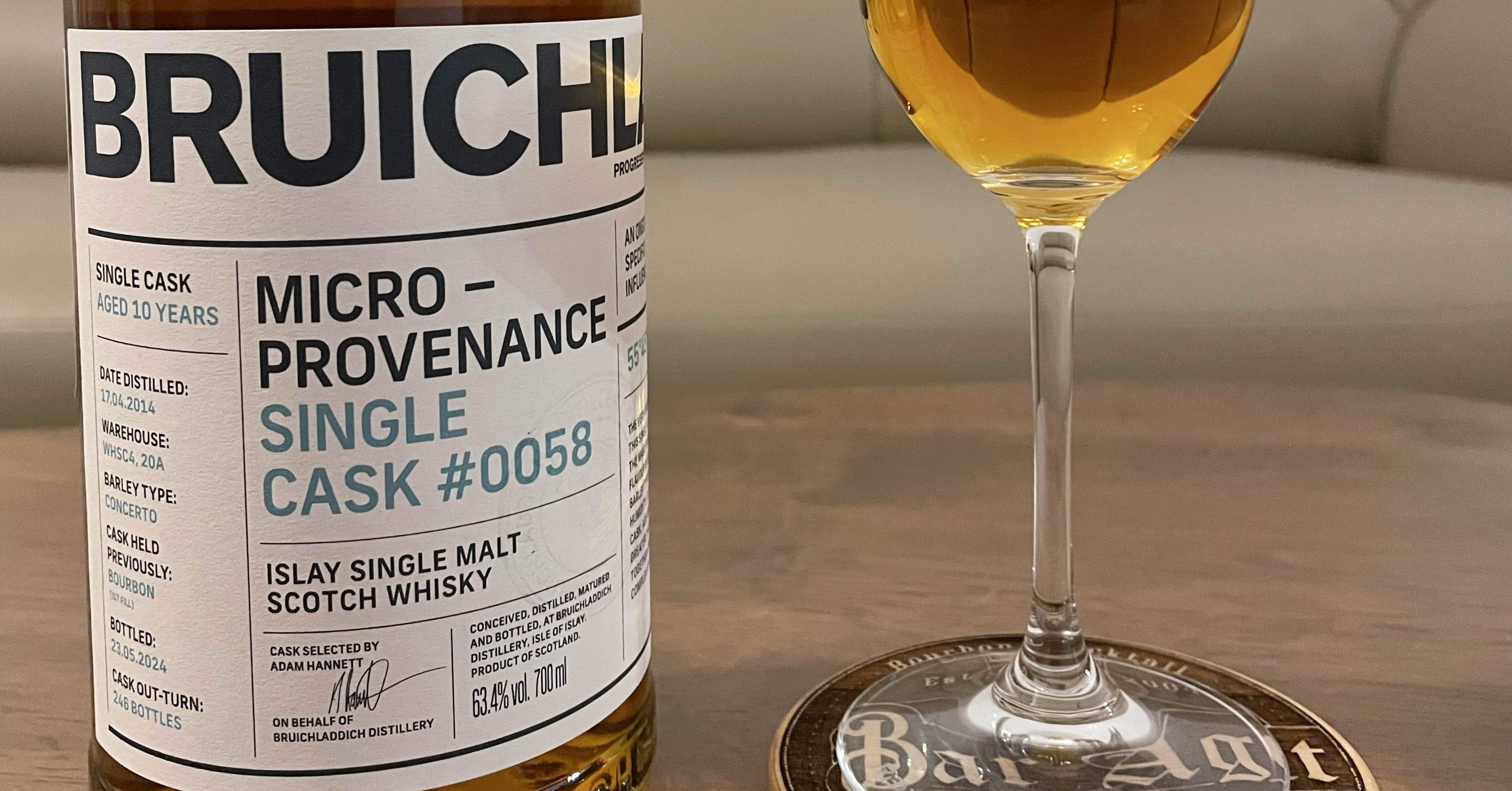 Bruichladdich Micro Provenance Single Cask #0058 (ABV 63.4%)｜Joe
