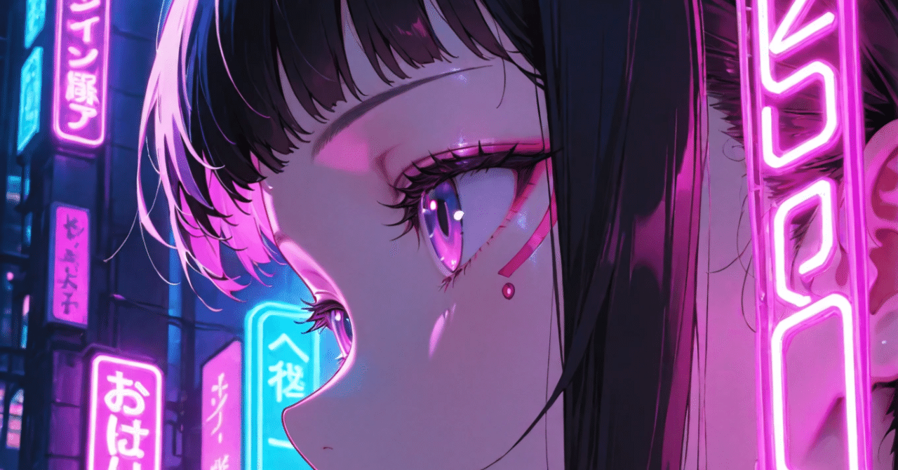 3 AIアート「サイバーパンク風少女」｜浮月つばさ＠AIクリエイター