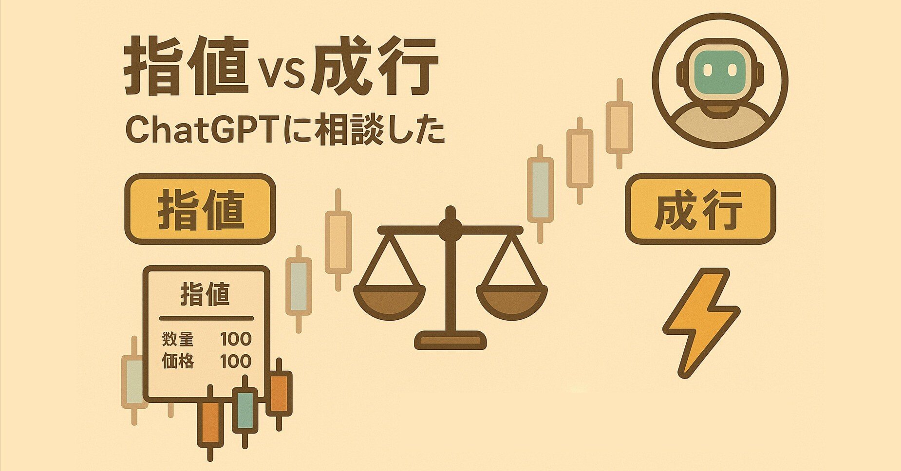 デイトレは指値と成行どちらがいいのかChatGPTに相談した｜5年目の新米