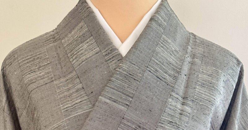 ヤシラミ織本結城紬単衣着物