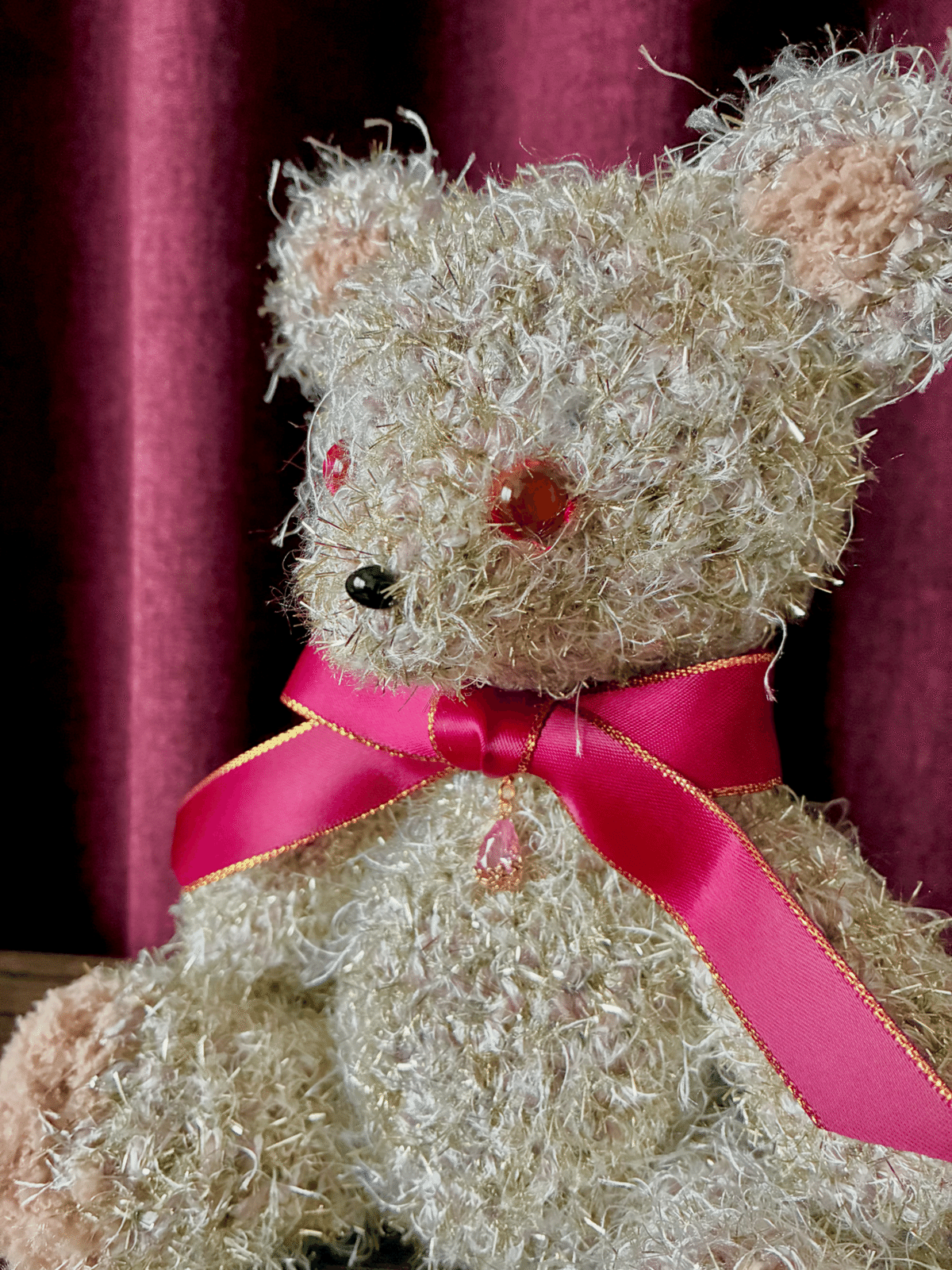 美品【ハンドメイド】ドイツアンティーク手作りテディベア♡♡♡ 美品【ハンドメイド】ドイツアンティーク手作りテディベア