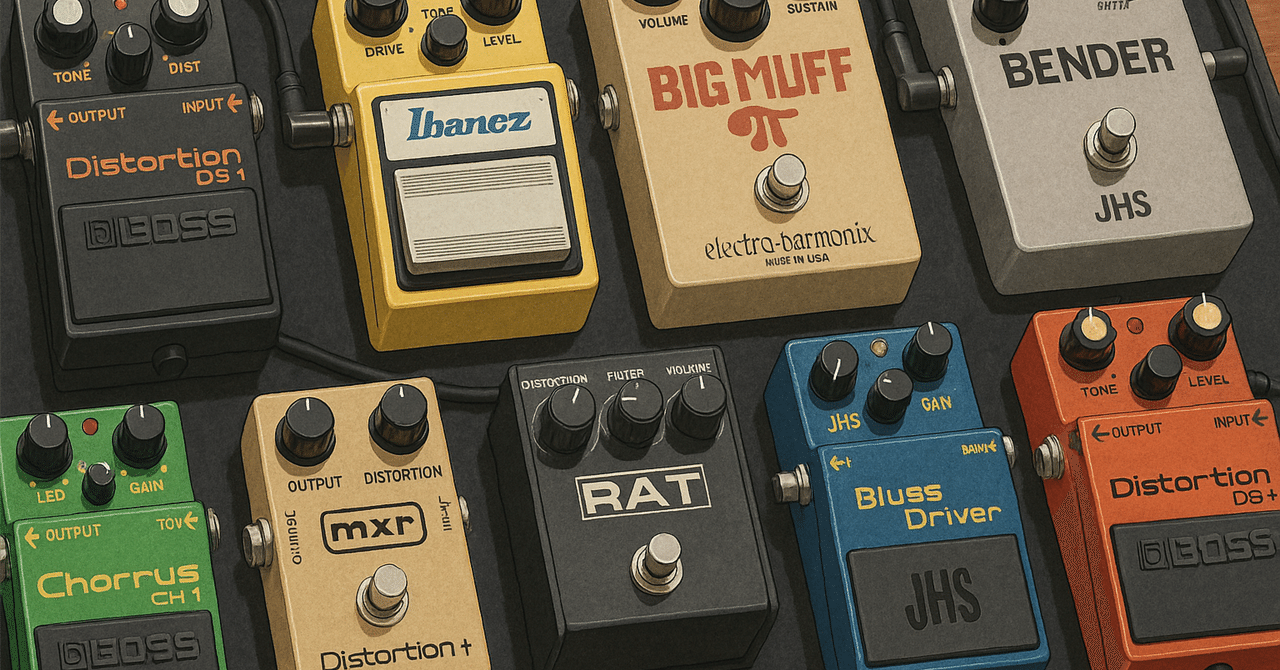 エフェクター初心者必見：歪み系の“本家”と“クローン”まとめ｜uwagaki
