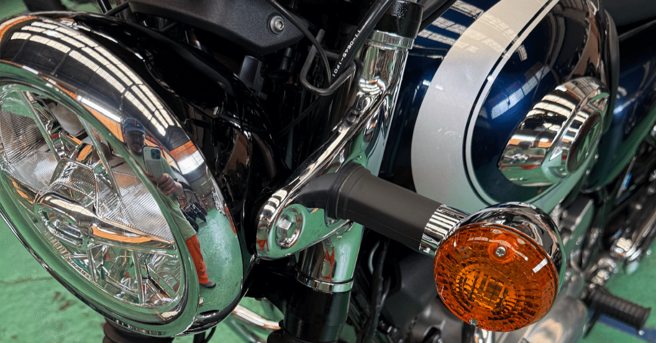 W800ウィンカーのガタツキをなくすDIY｜信越スキーヤー