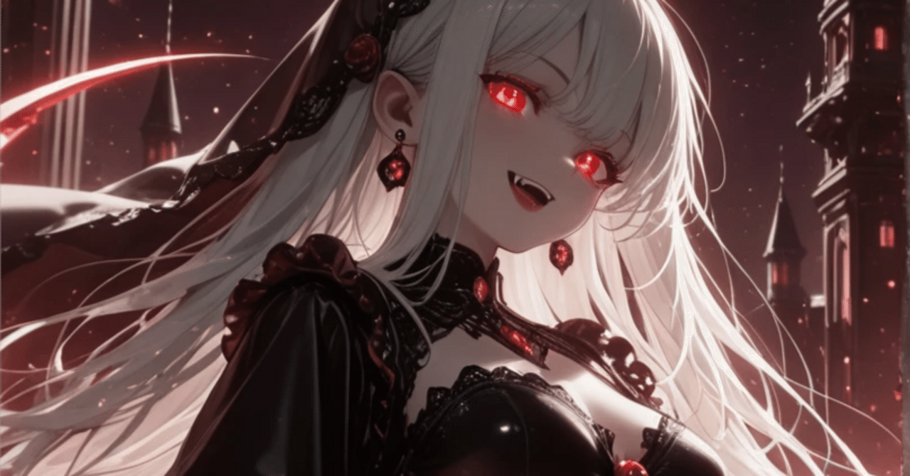 SeaArtAIで作る「吸血姫 × 深紅の月」｜RealBios