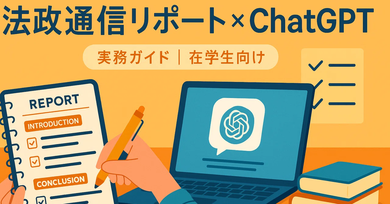 AI新時代の学習法】法政通信リポートにChatGPTを活用して作成する方法