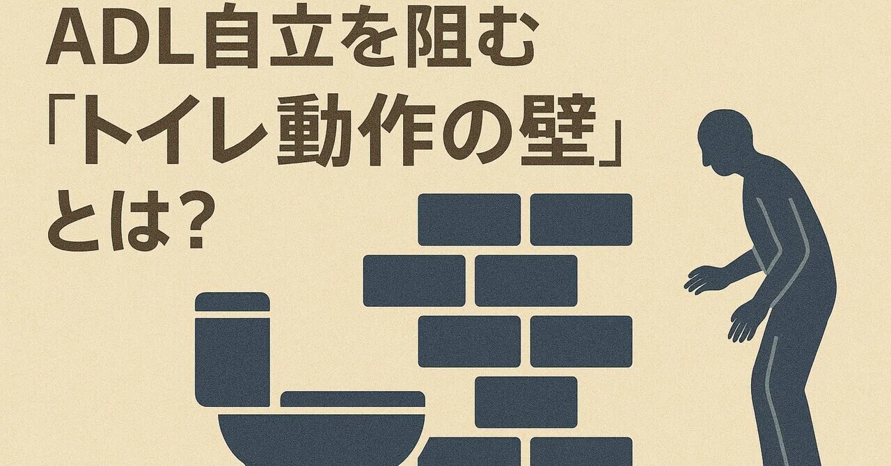 【トイレ動作リハビリ最前線Vol.5】ADL自立を阻む