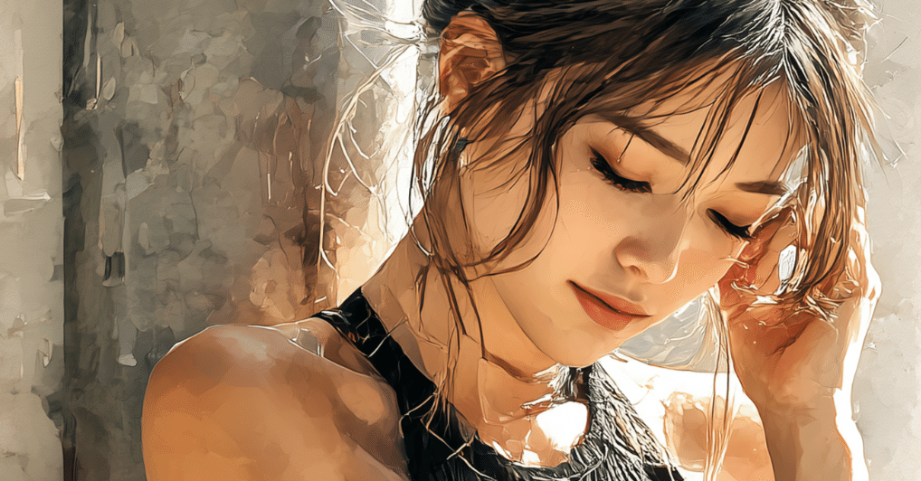 静けさに耳を澄ませて｜秋の水彩情景をMidJourneyで描く｜AIスチルワークス