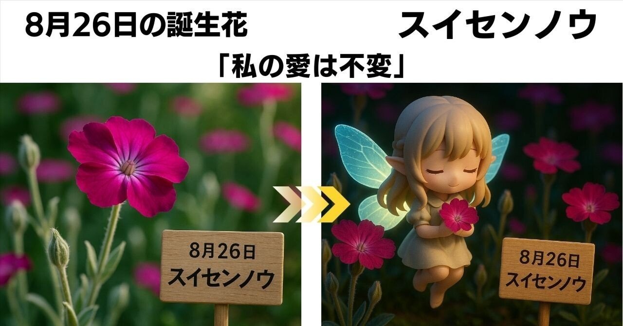 8月26日 誕生花スイセンノウが語る花言葉「私の愛は不変」の物語｜るっ