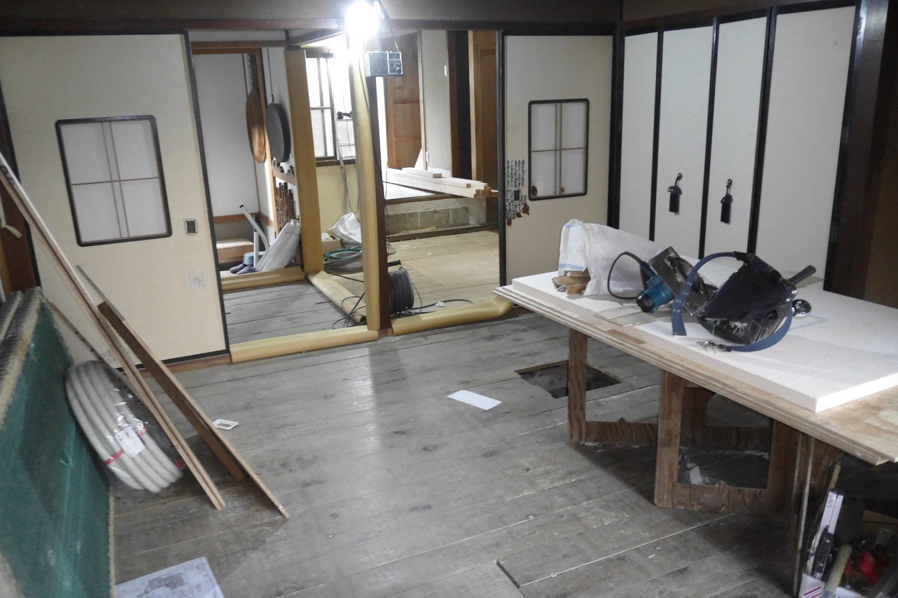 茶の湯暮らしのための古町家（明治築）修繕（DIY）レポートその5