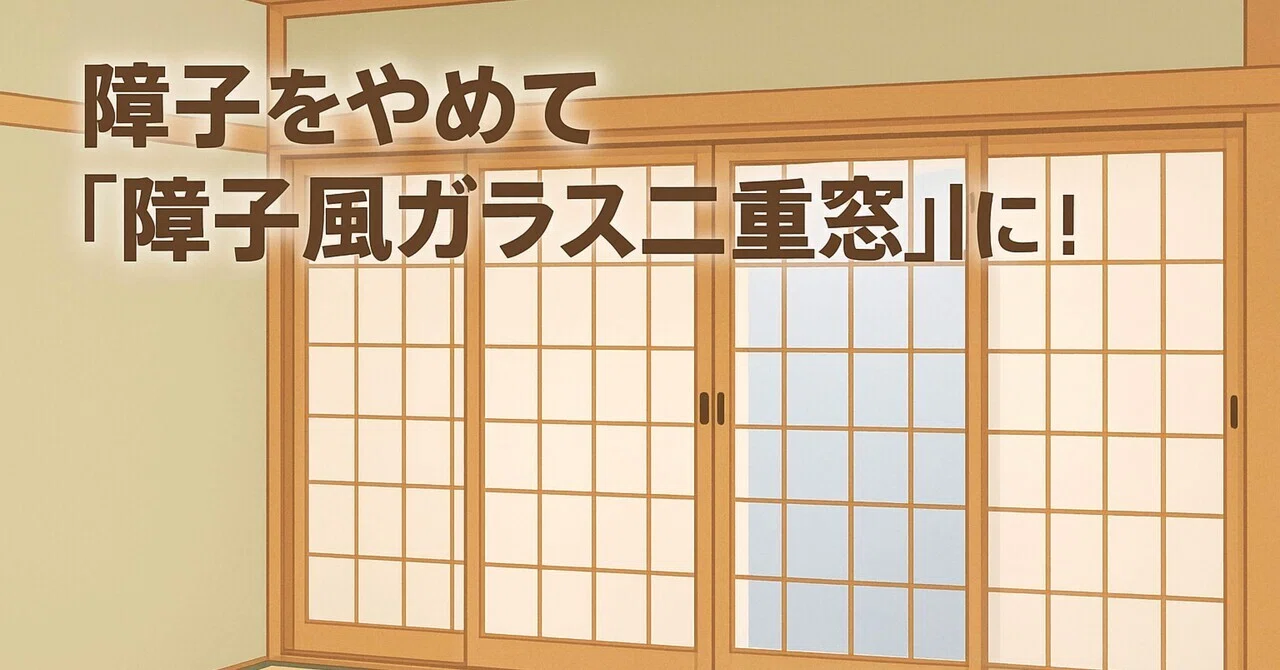 [Japanese Room Revolution] I replaced my shoji screens with double-pane ...