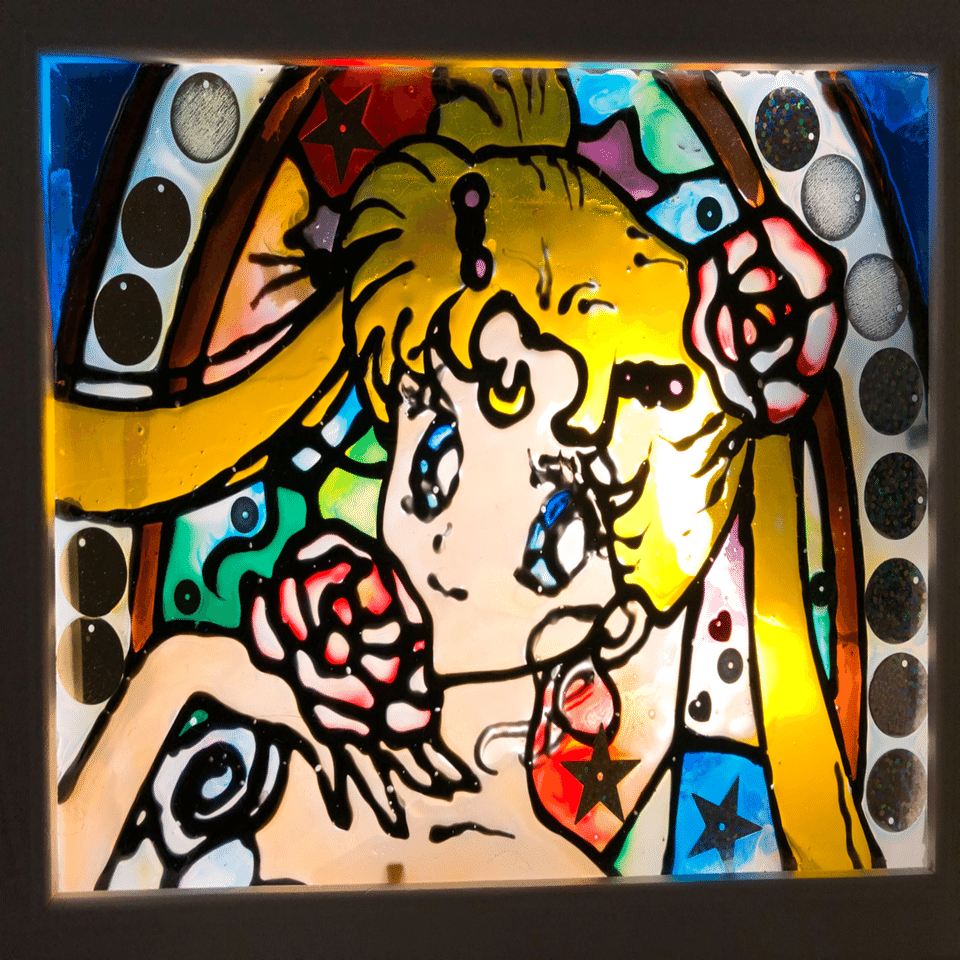 子どもも、絵の苦手な人でも簡単に作れる「ガラス絵の具・ステンド