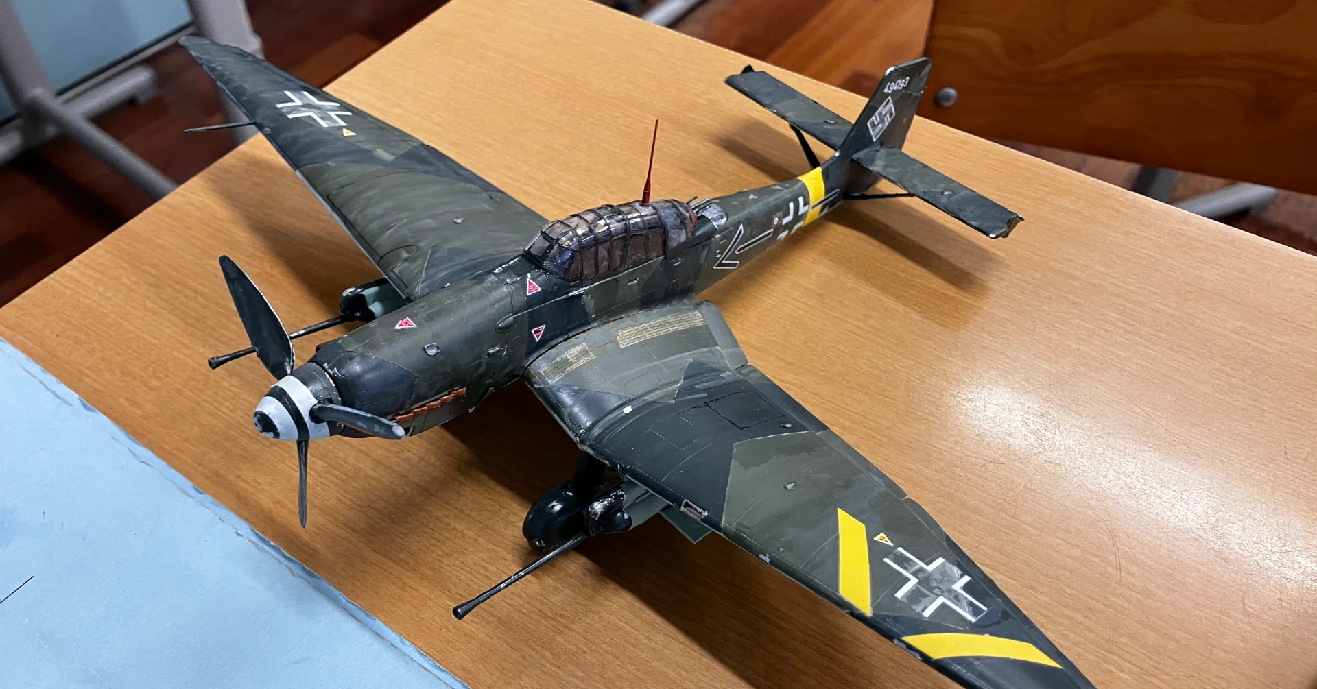 ユンカース スツーカ ju87 タンクバスター リアルモーターライズ完成品 8 ハセガワ1/48 Junkers Ju87G-2スツーカ 