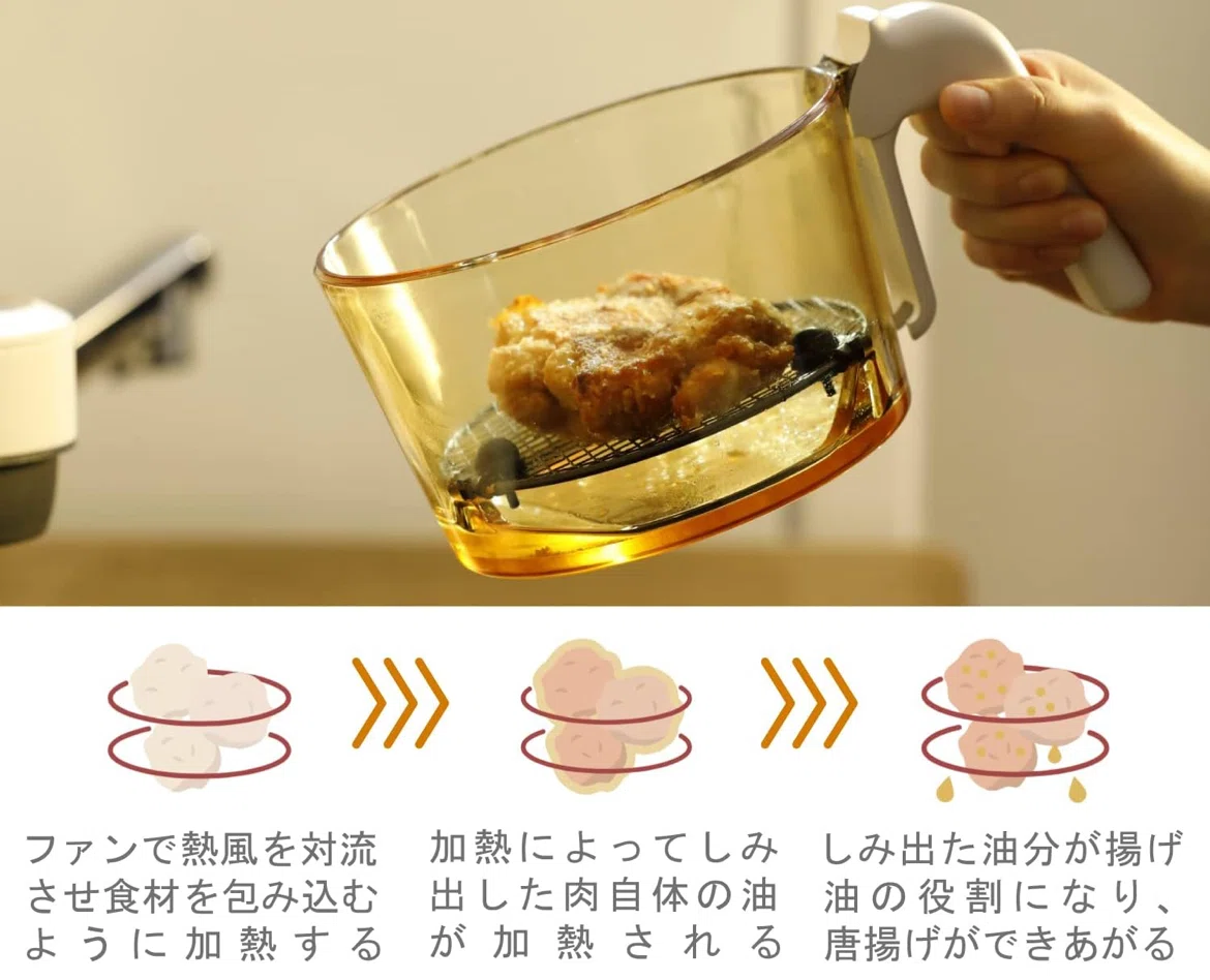 エレコム コンベクションオーブン ポット型 2L 【電気フライヤー HAC