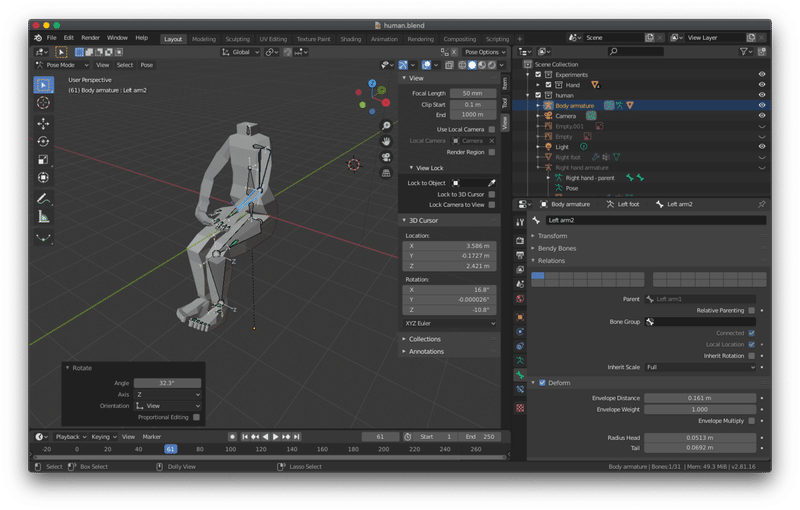 メモ11 Blender 人の体のモデリング At Ishikawa Note メモ11 Blender 人の体のモデリング At Ishikawa Note