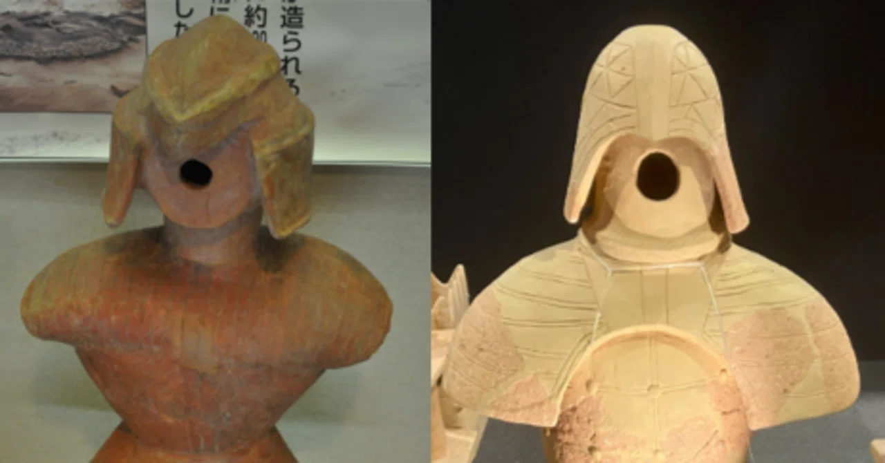 一つ目の人面付き甲冑埴輪の謎｜ヒデチャコ
