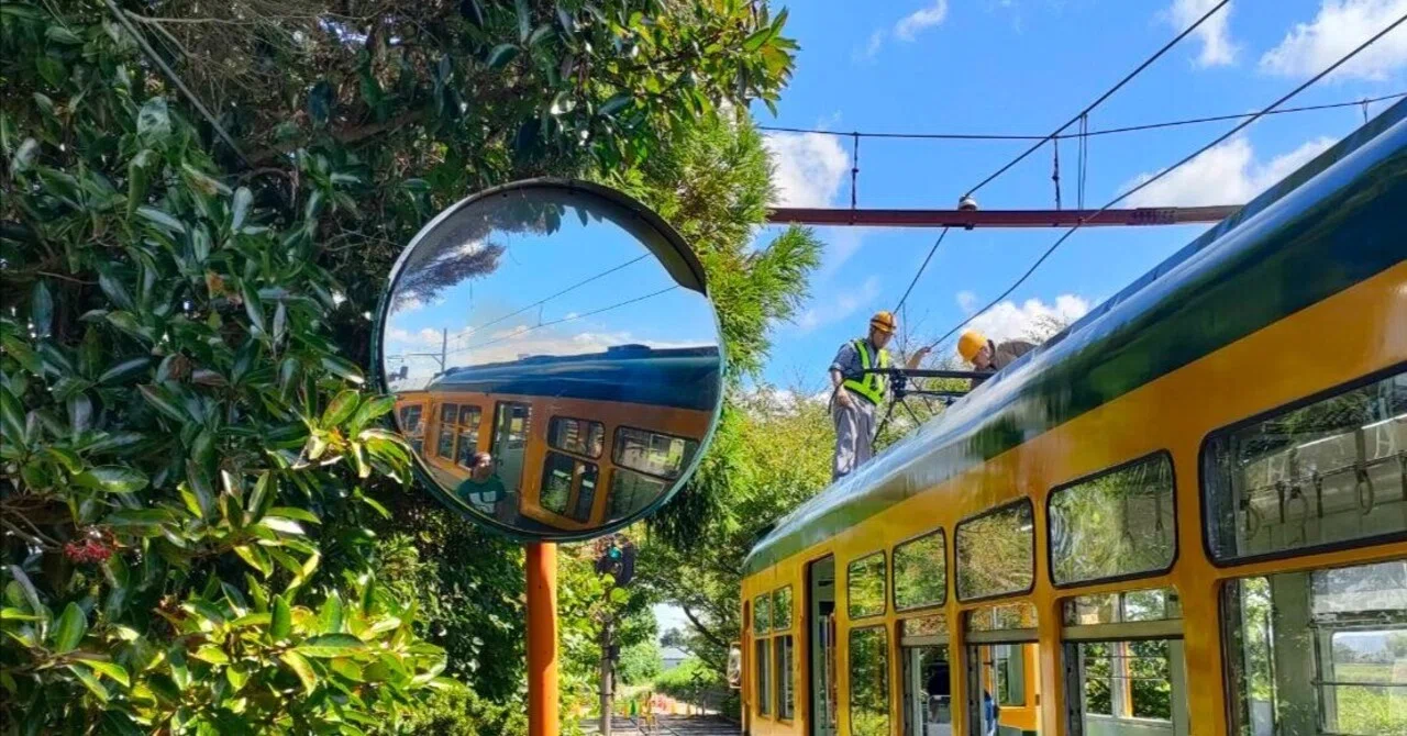 The nostalgic pumpkin-colored train, I remember riding it when I was in ...
