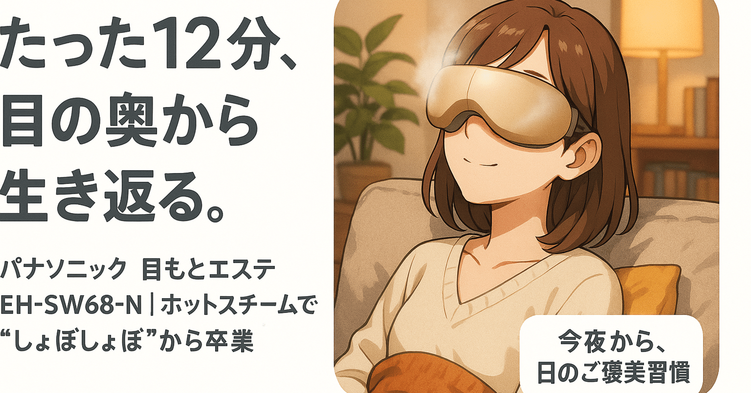 ガチレビュー】パナソニック目もとエステEH-SW68-Nは効果ある？目の