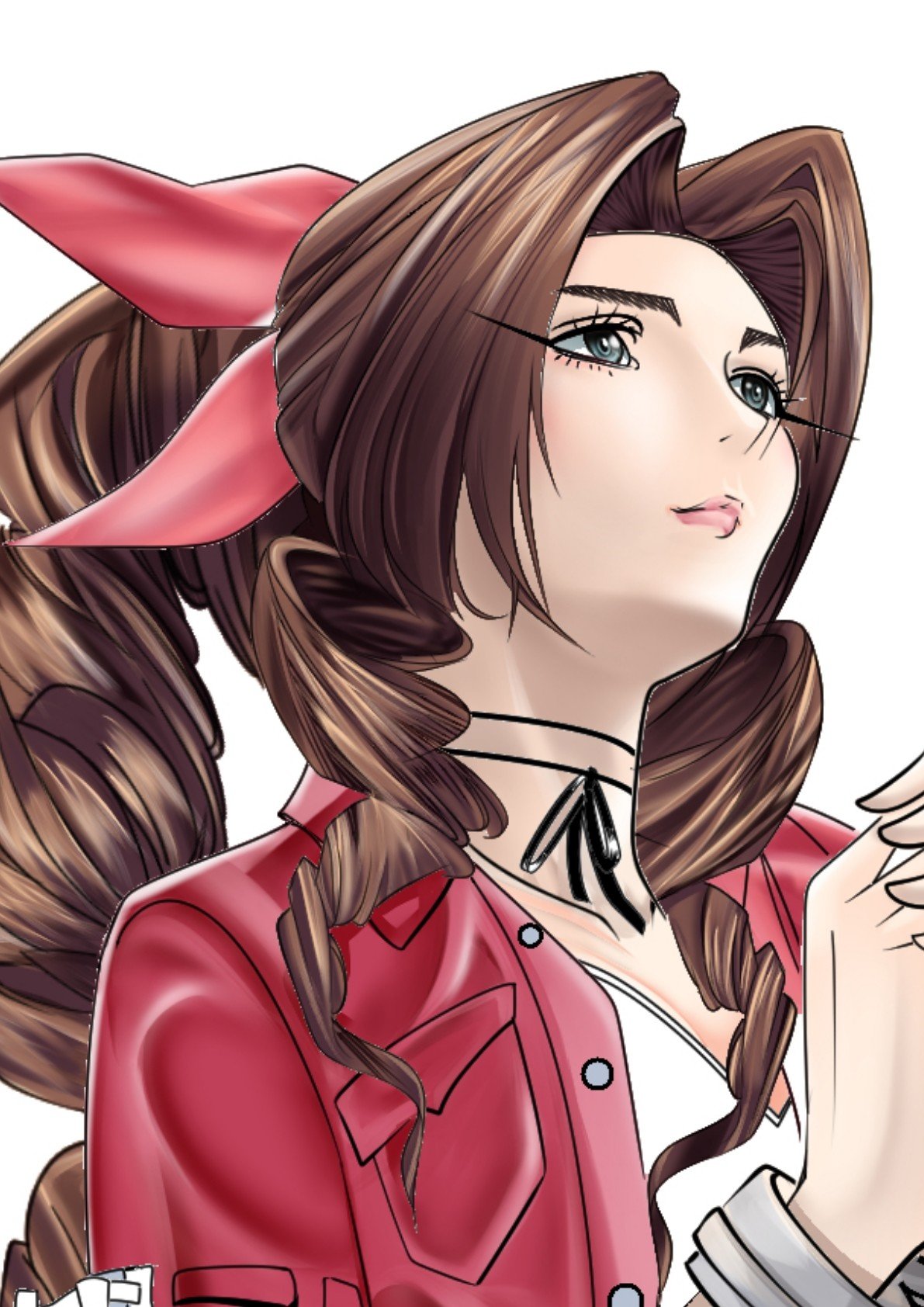 Ff7エアリス ゲインズブールff7ビジュアル系なので絵もそんな感じにした6 Reiroumagic3276 Note