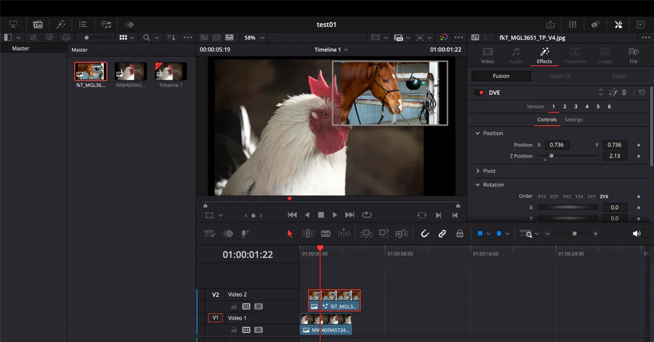 How to overlay images on images in DaVinci Resolve｜小鳥遊 汐里 Medium writer