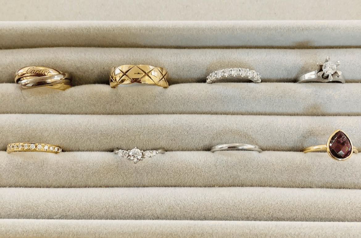 金(K18,18金)石が取れてしまったリング,指輪をお買取！価格