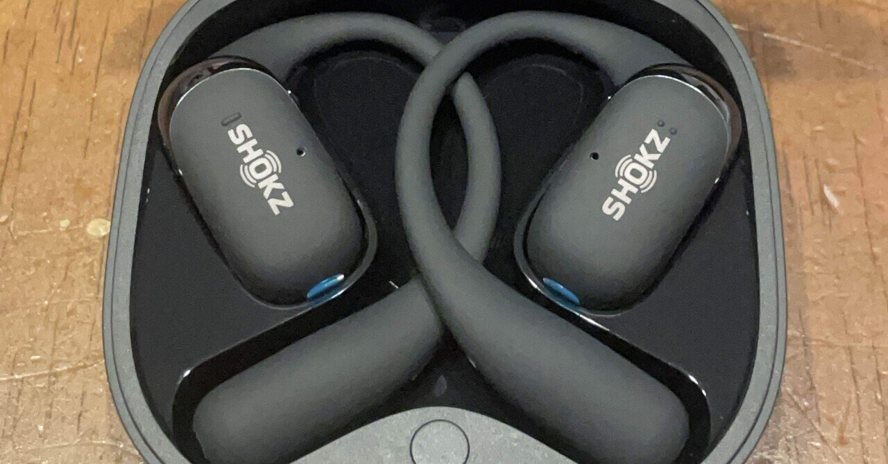 朝ラン用にオープンイヤーイヤホンを買ってみた｜SHOKZ