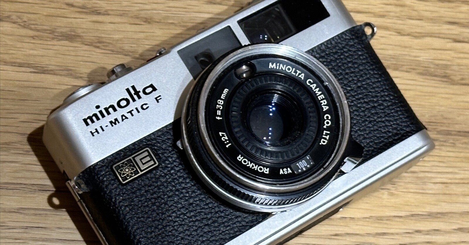 整備品　Minolta HI-MATIC F フィルムカメラ　レンジファインダ Minolta HI-Matic F ブラック レンジファインダーカメラ 整備済