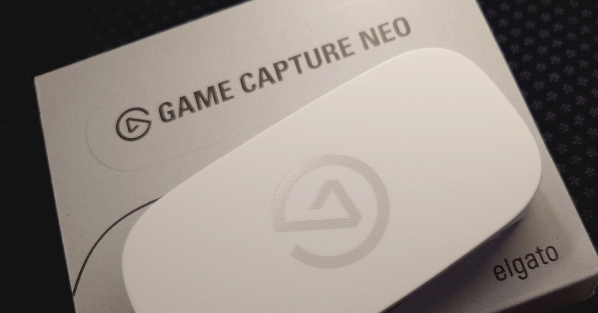 キャプチャーボード】Elgato Game Capture Neoを購入した話