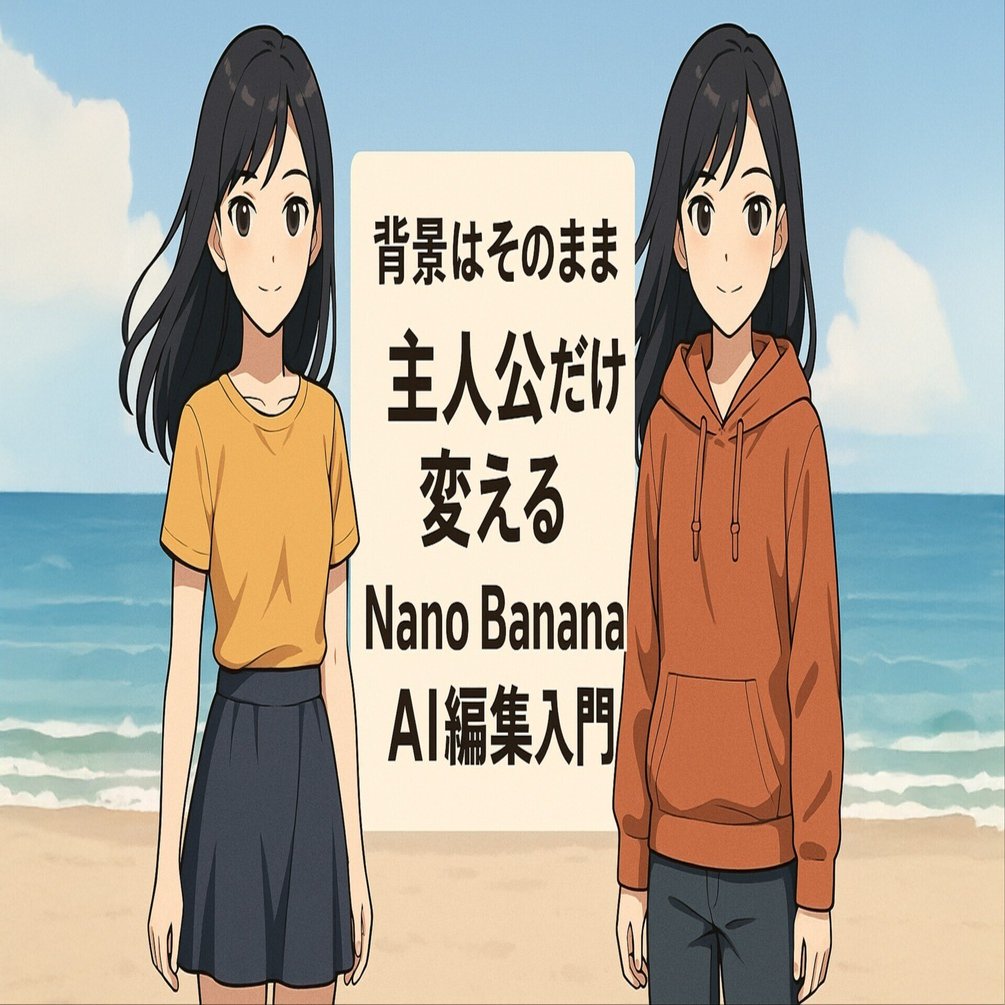 Gemini2.5 Flash Image Preview！背景そのまま！主人公だけ変えるAI