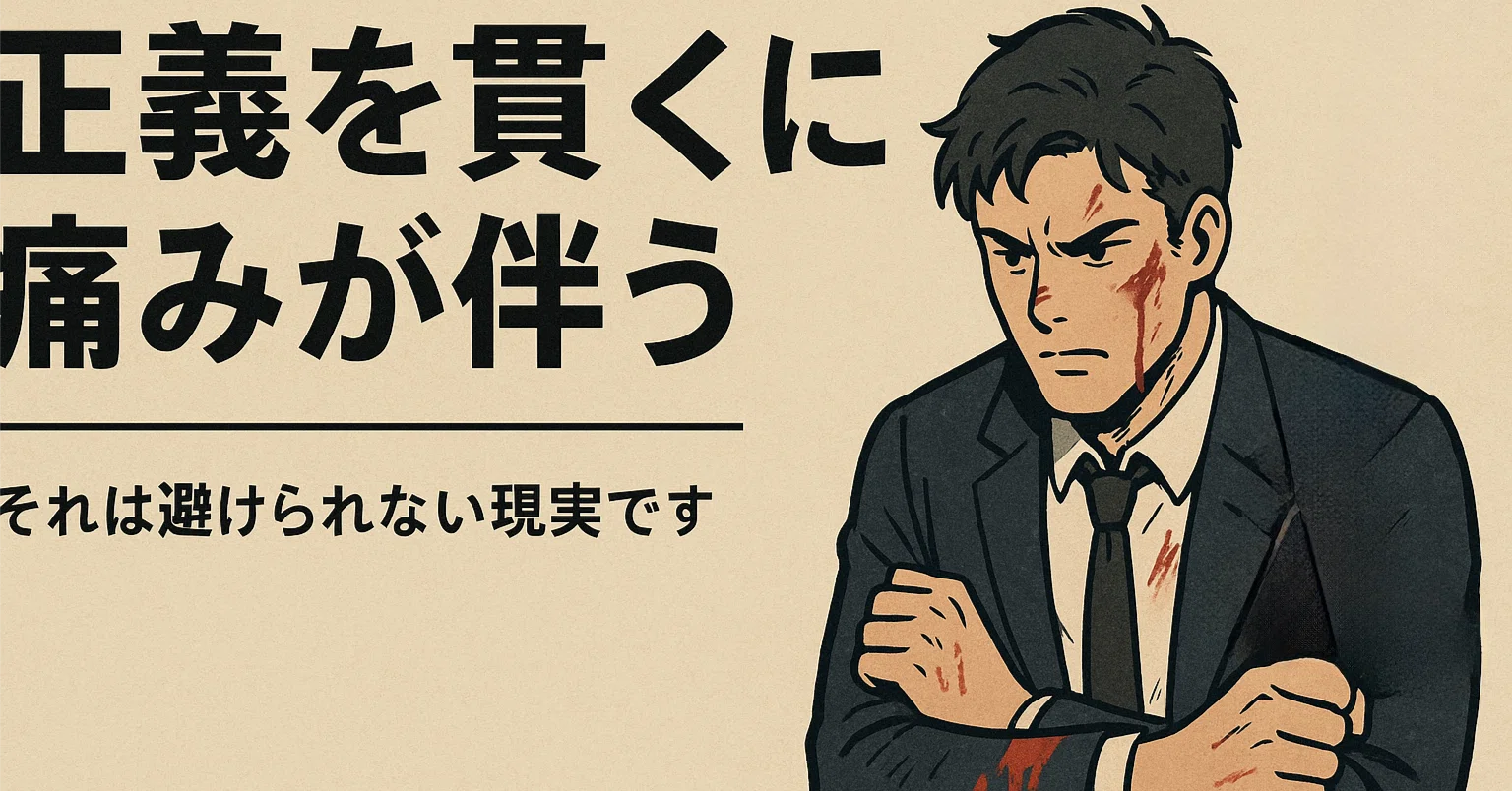 正義 を 貫く