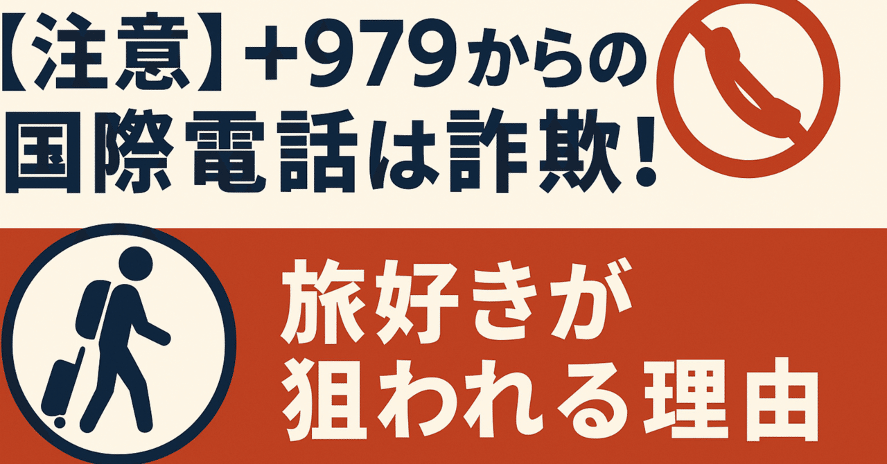 注意】+979からの国際電話は詐欺！旅好きが狙われる理由｜ シングル