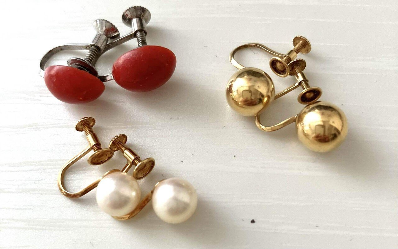 即*読様 【早い者勝ち】遺品整理　アクセサリー大量まとめ　ヴィンテージ　レトロ品 ヴィンテージアクセサリー（昭和初期）｜みゃおん