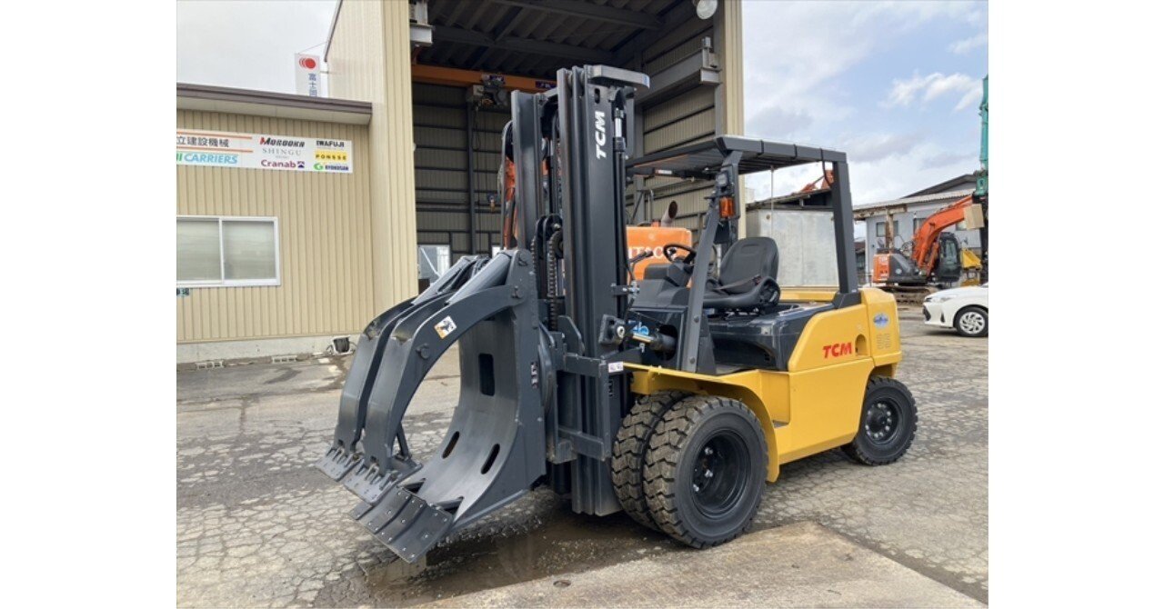 フォークリフトのアタッチメント/ローテーティングロールクランプ