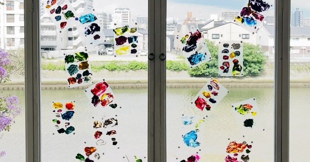 絵　染め物 フルイドアート（流動） フルイドアート/ポーリングアート