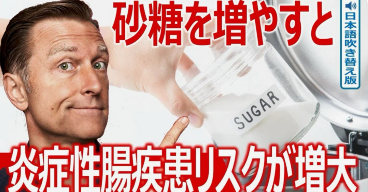 最新｜砂糖を増やすと炎症性腸疾患リスクが増大｜ドクター・バーグ